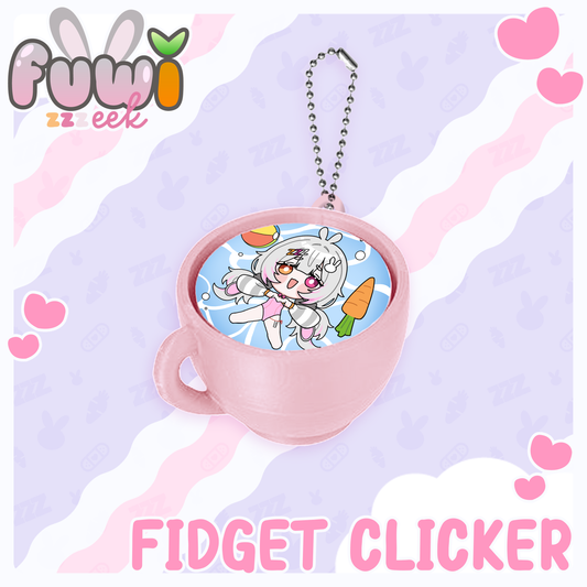 Fuwi : Teacup Fidget Clicker Keychain (Pre-order)