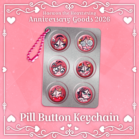 Haewon : Pill Button Keychain