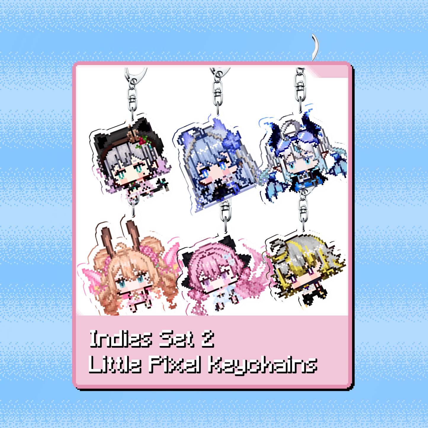 Indies : Little Pixel Keychains Set 2