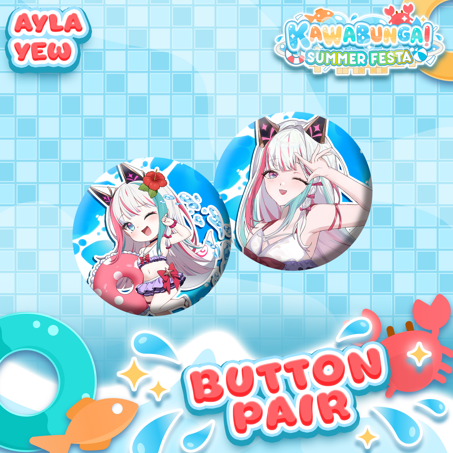 Ayla Yew : Button Pair