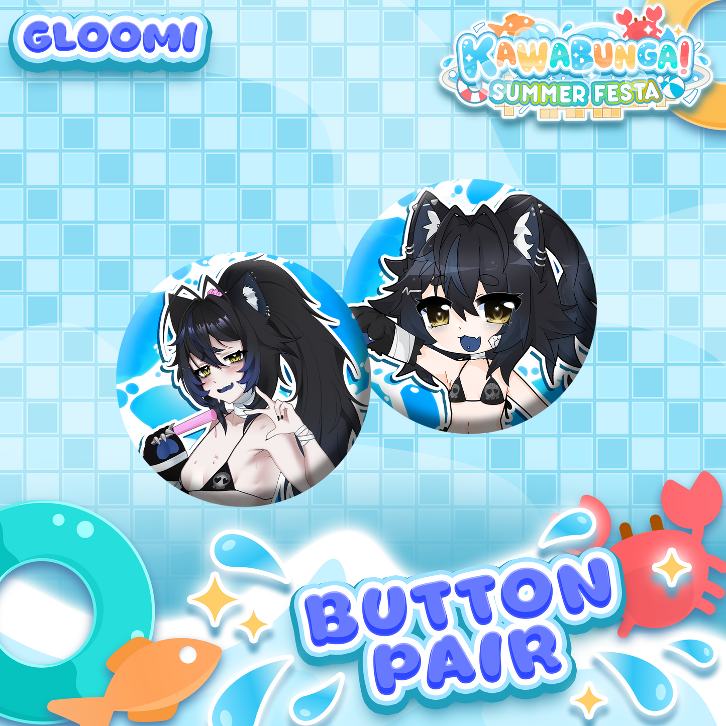 Gloomi : Button Pair
