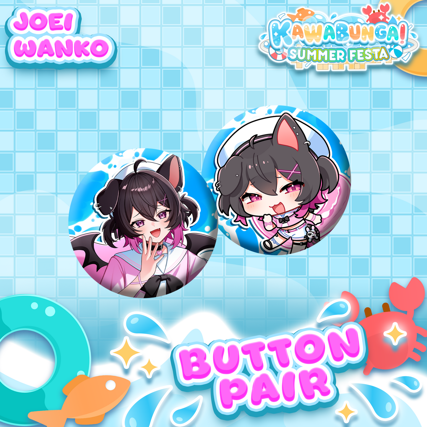 Joei Wanko : Button Pair