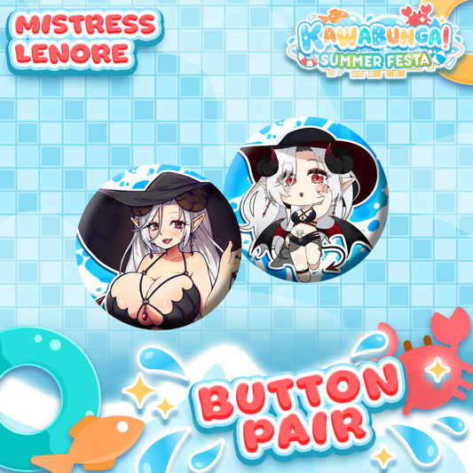 Mistress Lenore : Button Pair