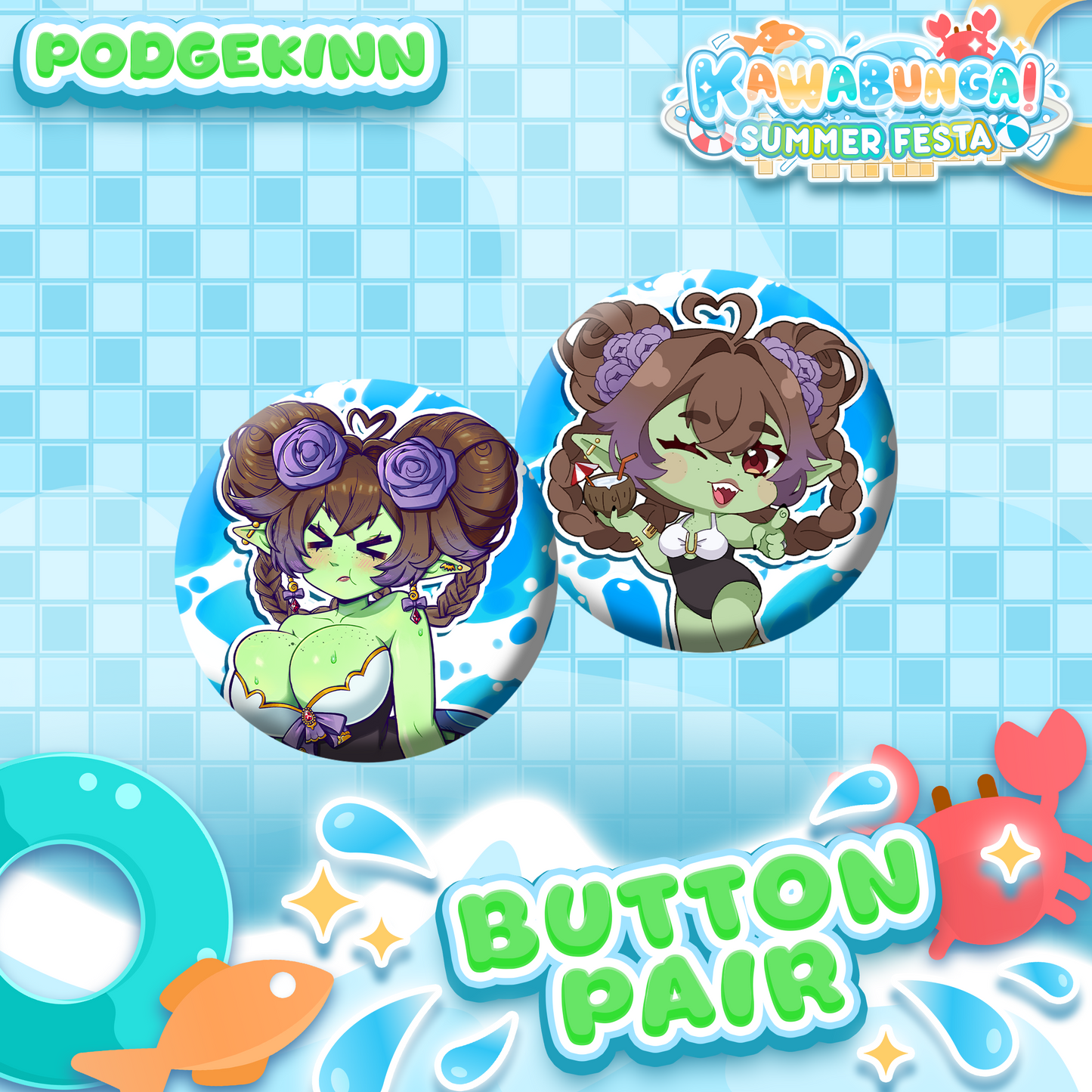 PodgeKinn : Button Pair