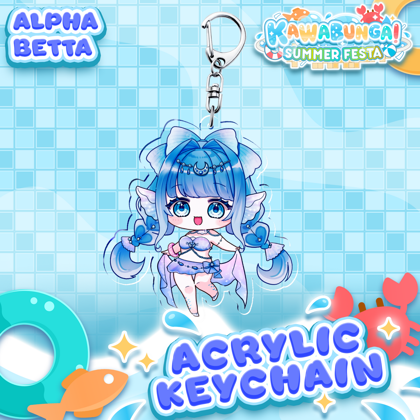 Alpha Betta : Kawabunga Keychain