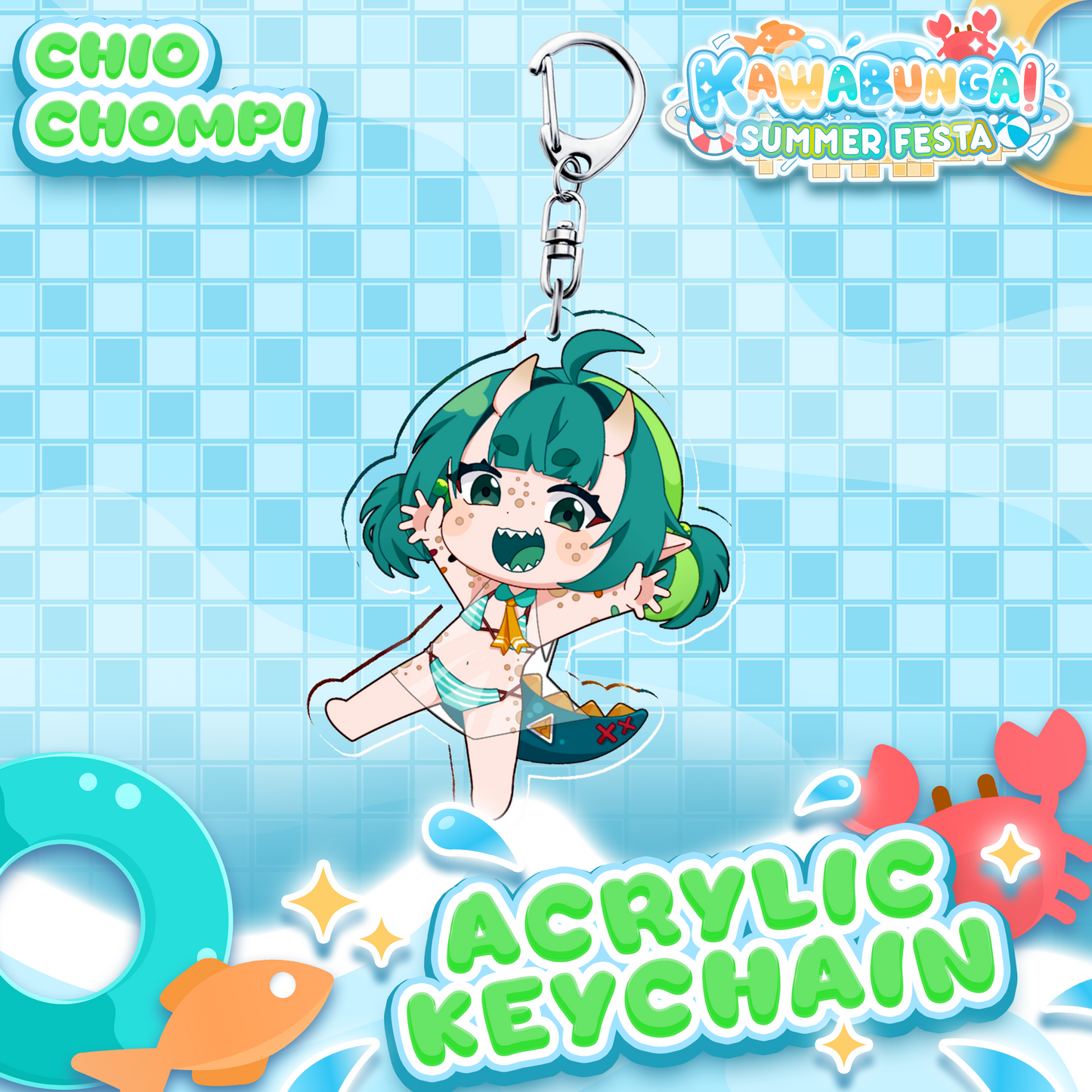 Chio Chompi : Kawabunga Keychain