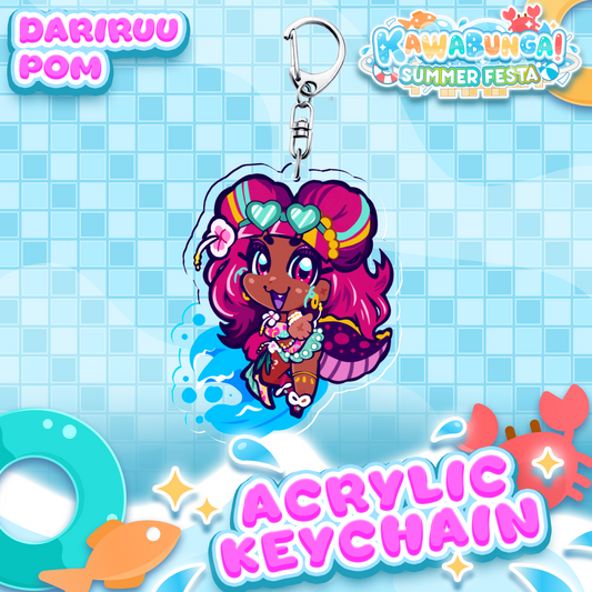 Dariruu Pom : Kawabunga Keychain