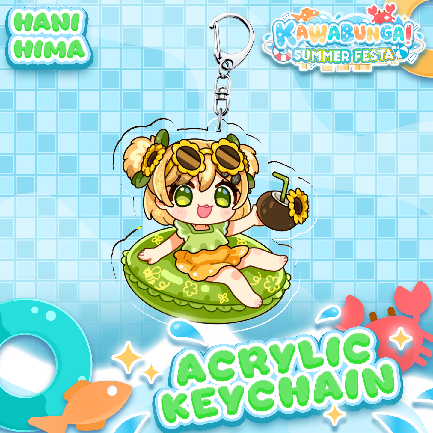 Hani Hima : Kawabunga Keychain