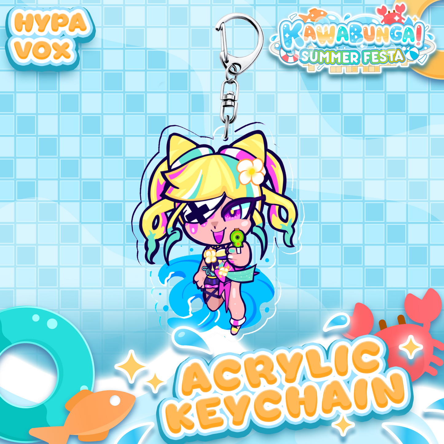 Hypa Vox : Kawabunga Keychain
