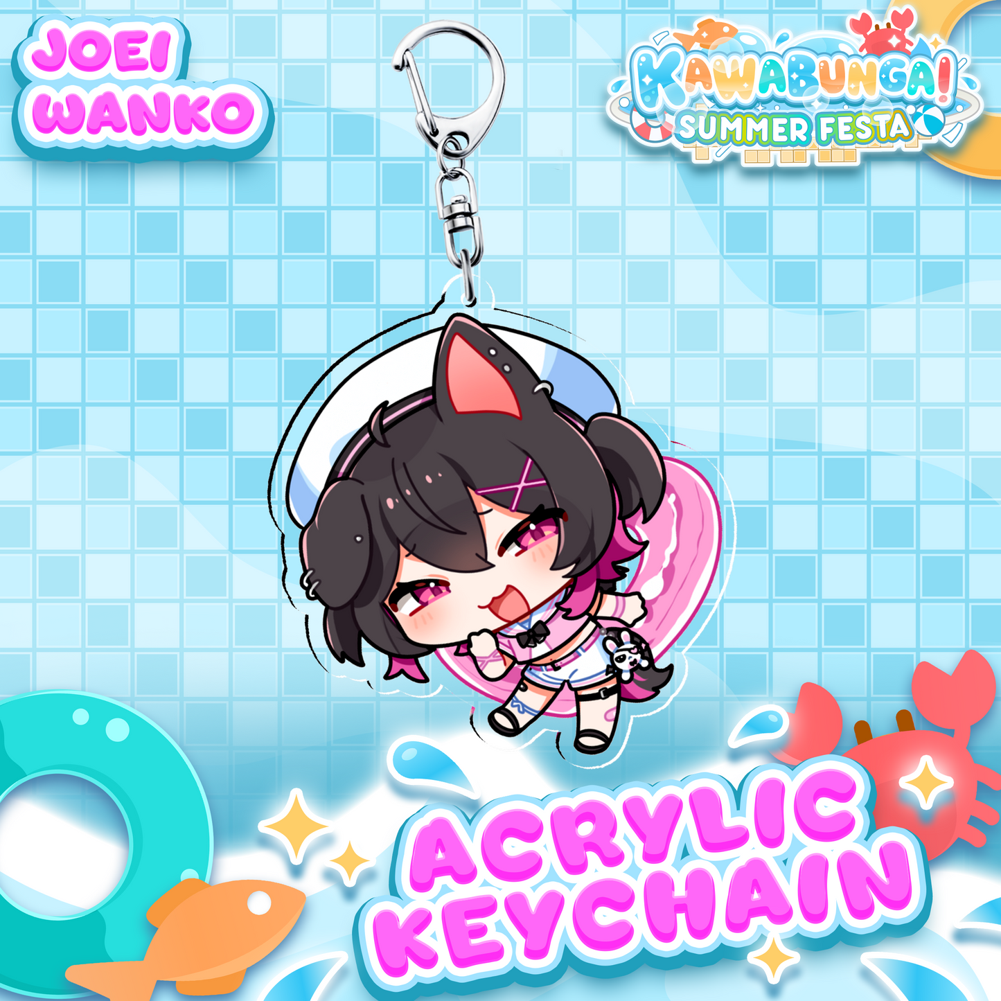 Joei Wanko : Kawabunga Keychain