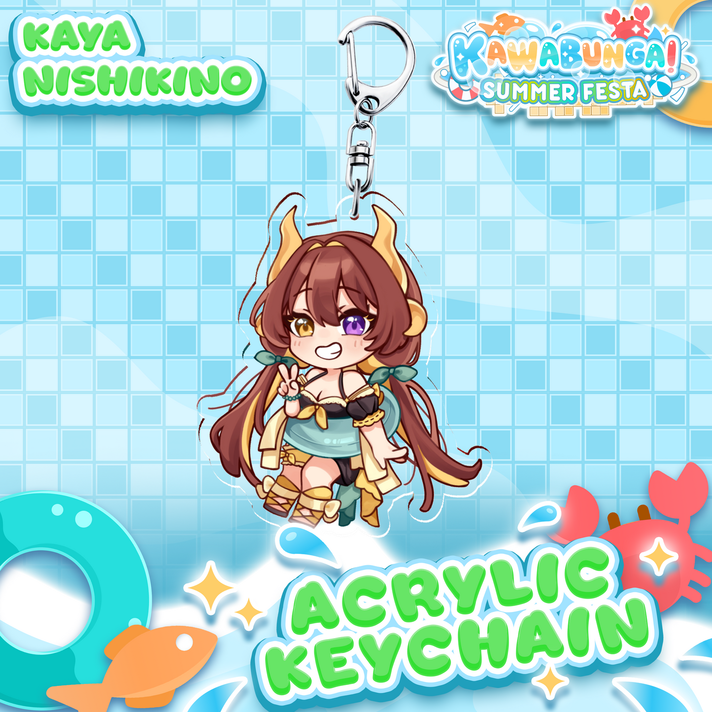 Kaya Nishikino : Kawabunga Keychain