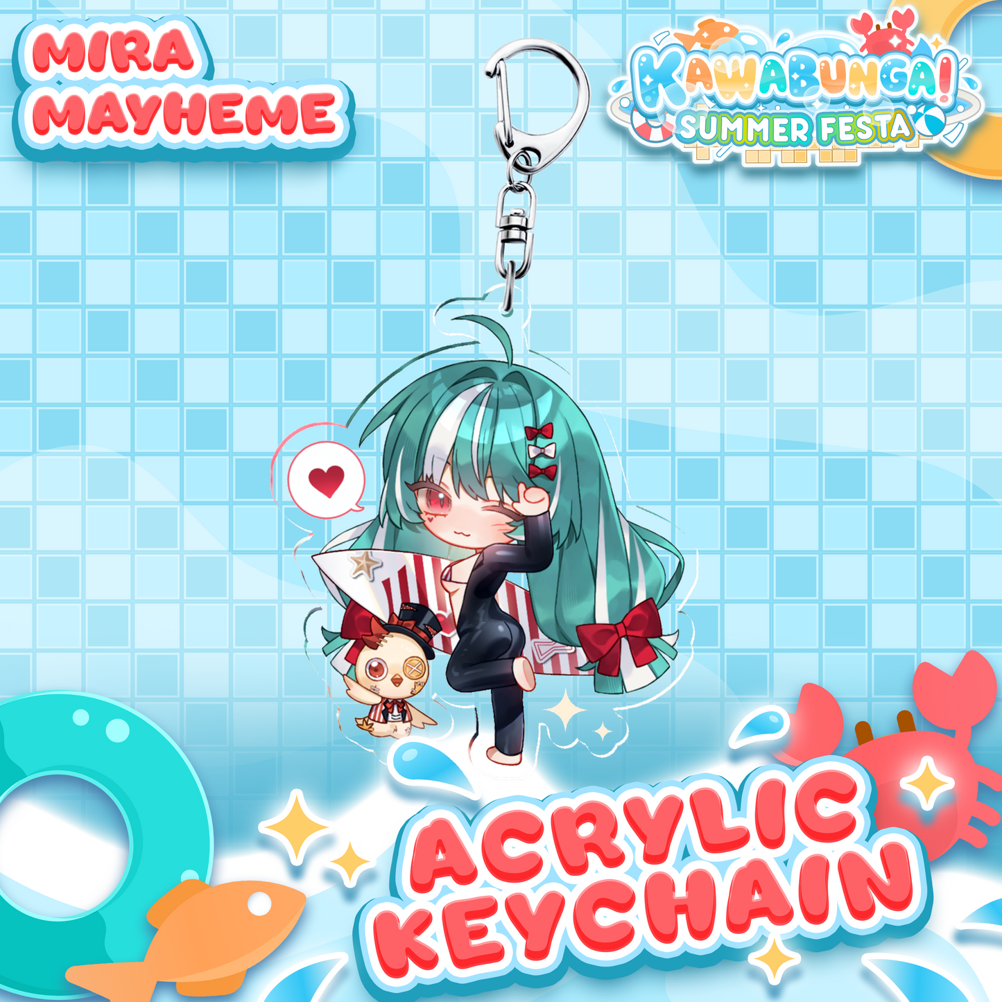 Mira Mayheme : Kawabunga Keychain