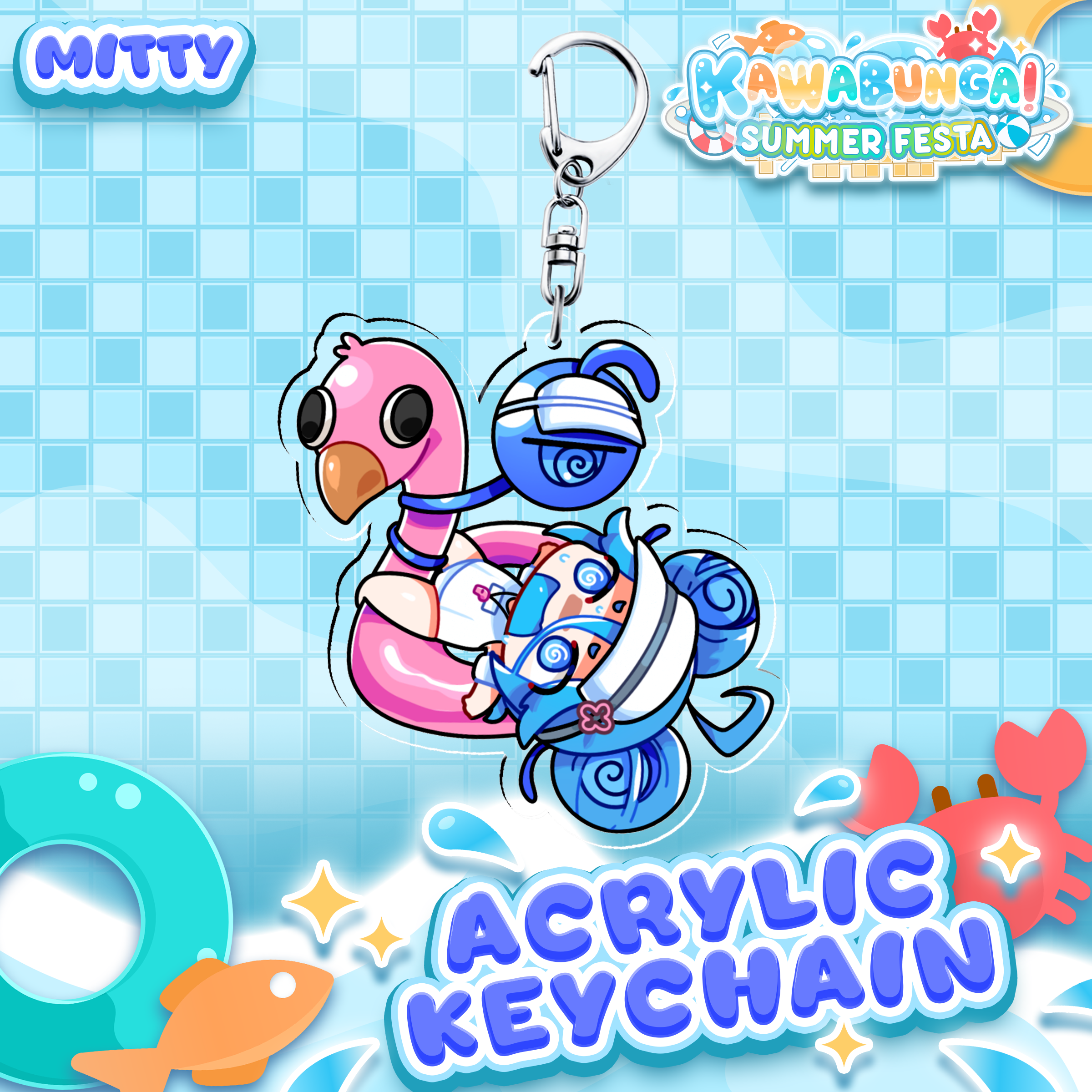 Mitty : Kawabunga Keychain – Kawa Entertainment