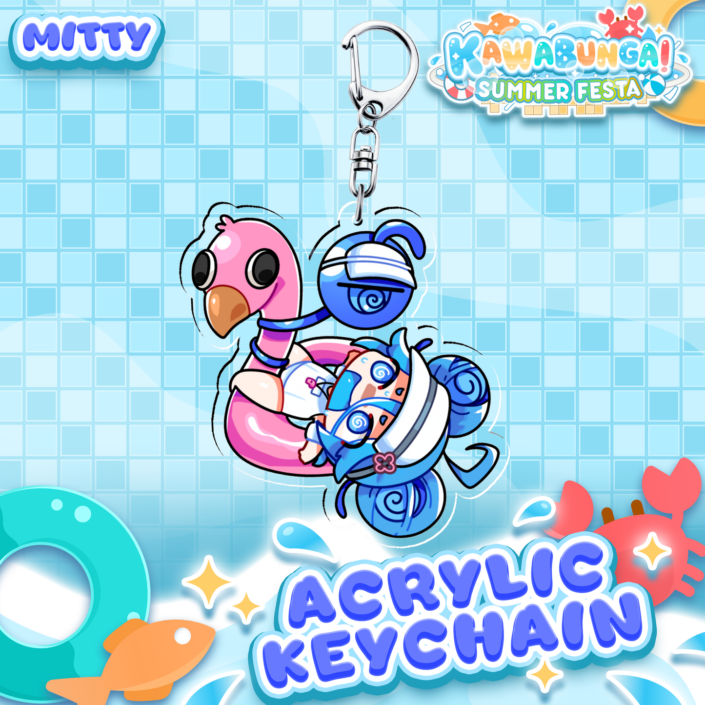 Mitty : Kawabunga Keychain