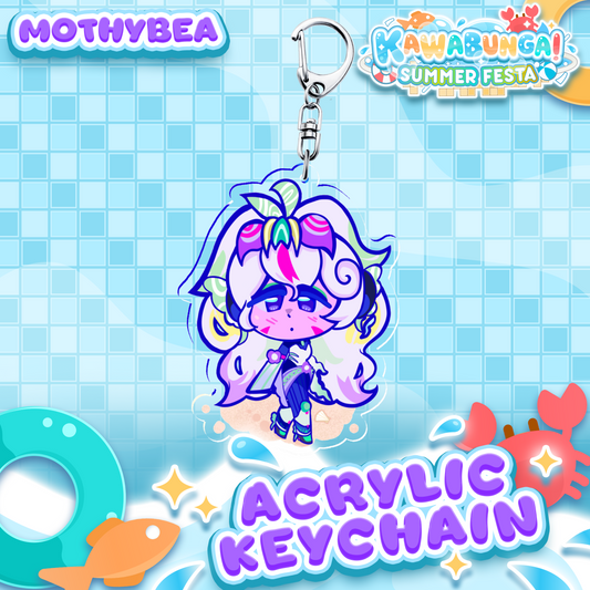 MothyBea : Kawabunga Keychain
