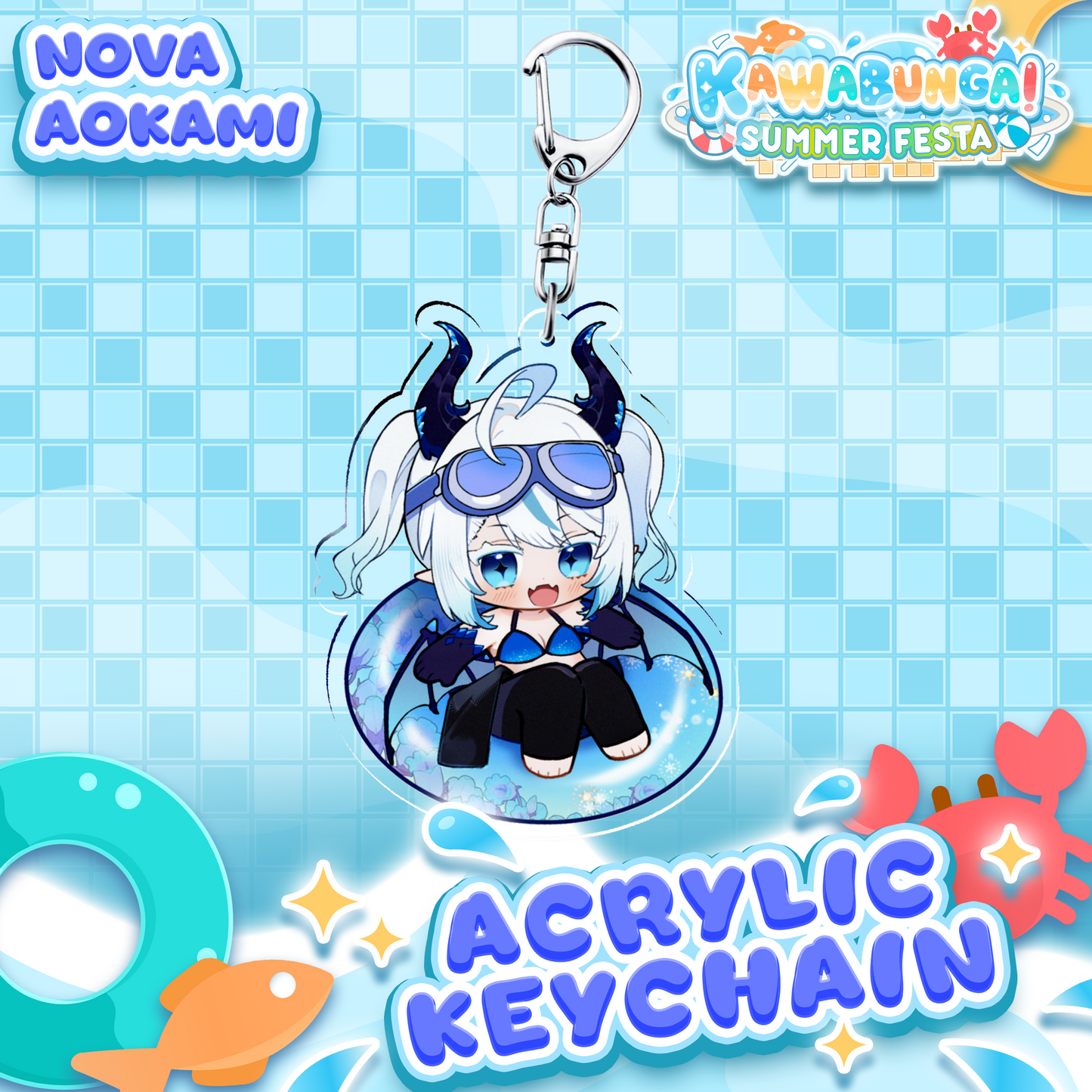 Nova Aokami : Kawabunga Keychain