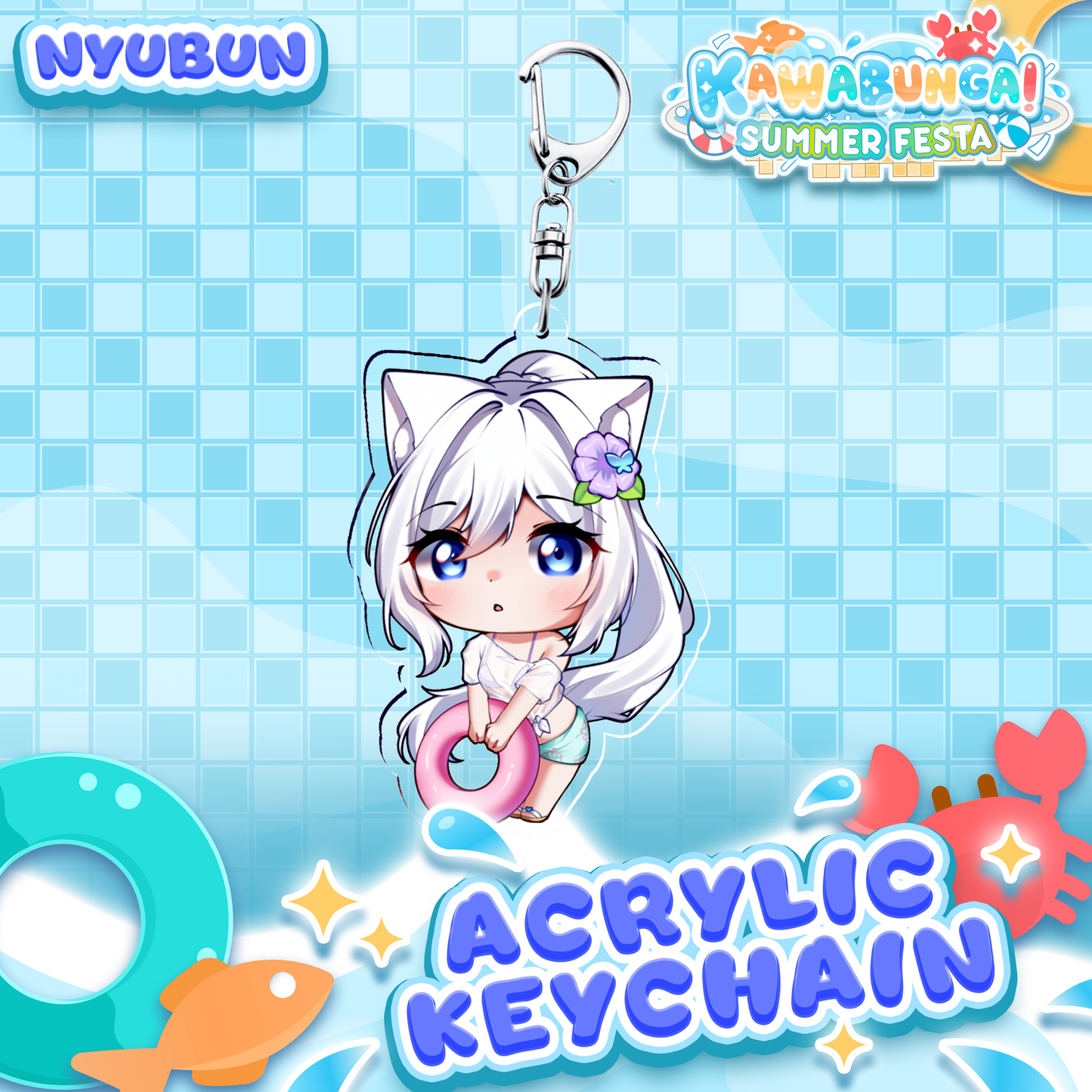 NyuBun : Kawabunga Keychain