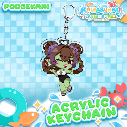 Podgekinn : Kawabunga Keychain