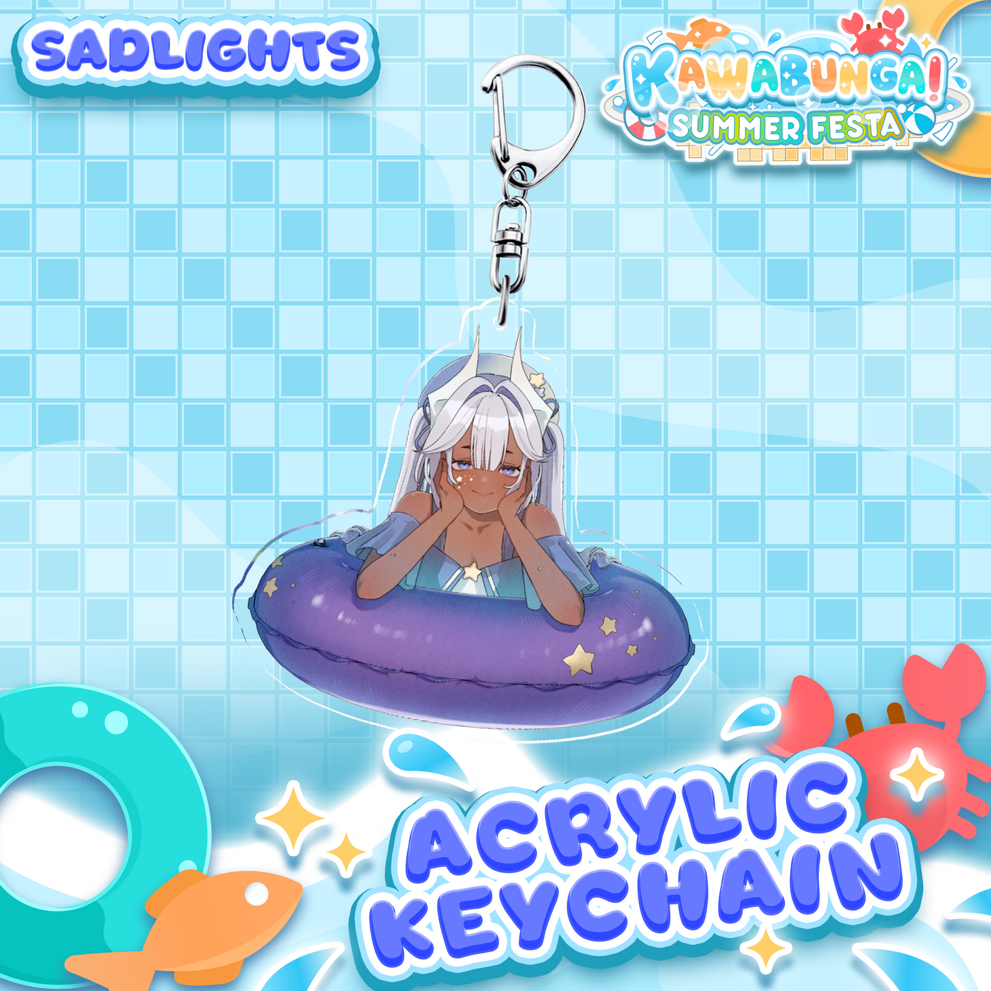 Sadlights : Kawabunga Keychain