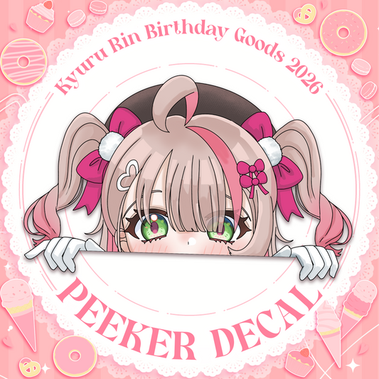 Kyuru Rin : Peeker Decal [Pre-Order]