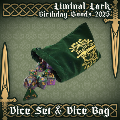 Liminal Lark : PRE-ORDER Dice Bag Set