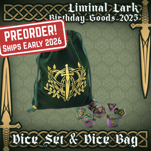 Liminal Lark : PRE-ORDER Dice Bag Set