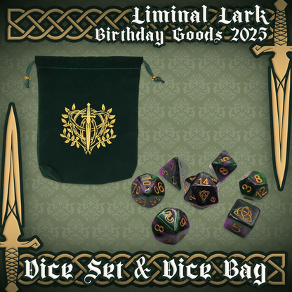 Liminal Lark : PRE-ORDER Dice Bag Set