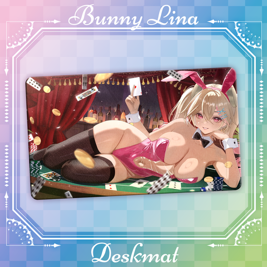 Lina-55 : Bunny Deskmat [Pre-Order]