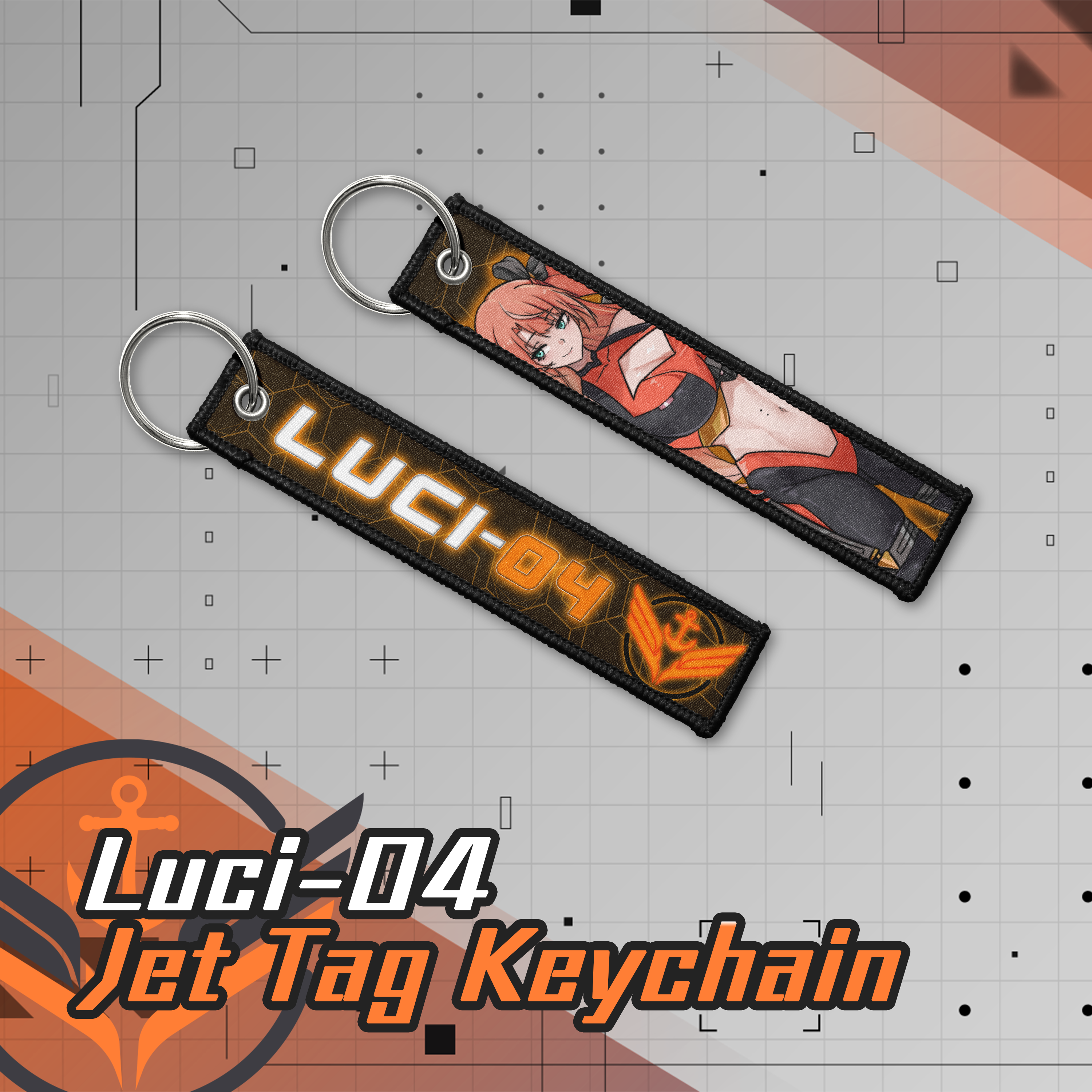 Jet Tag Keychains VFleet Project : Luci-04 Jet Tag Keychain – Kawa Entertainment