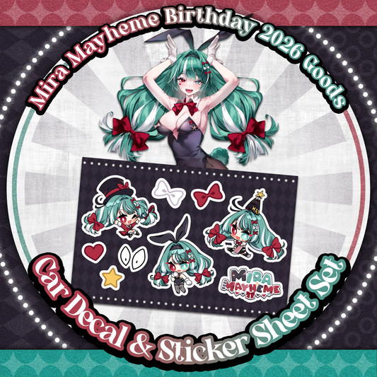 Mira Mayheme : Decal & Sticker Sheet Set