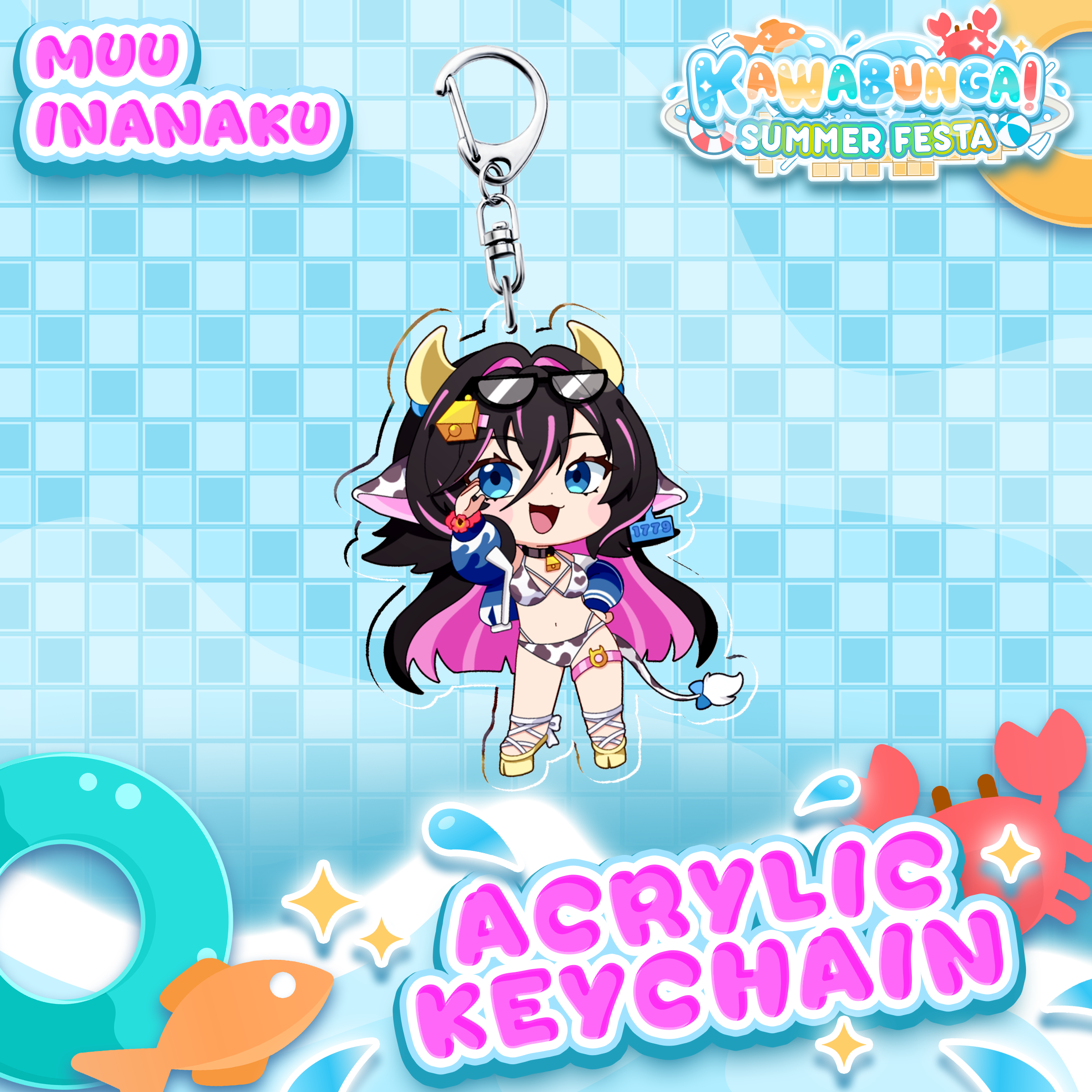 Kawa Staff : Muu Kawabunga Keychain – Kawa Entertainment