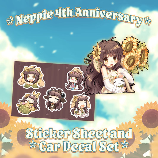 Neppie Nep : Sticker Sheet & Car Decal Set
