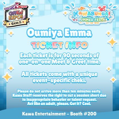 OffKai M&Gs : Oumiya Emma Meet & Greet