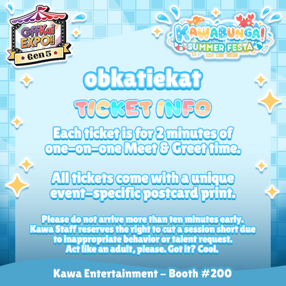 OffKai M&Gs : obkatiekat's Meet & Greet