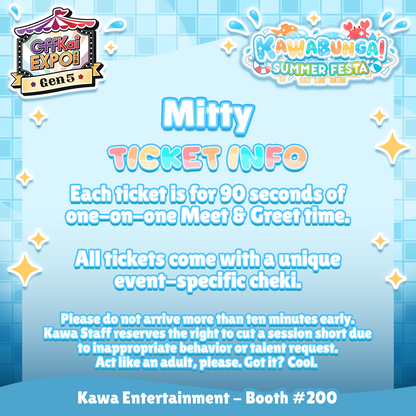 OffKai M&Gs : Mitty Meet & Greet