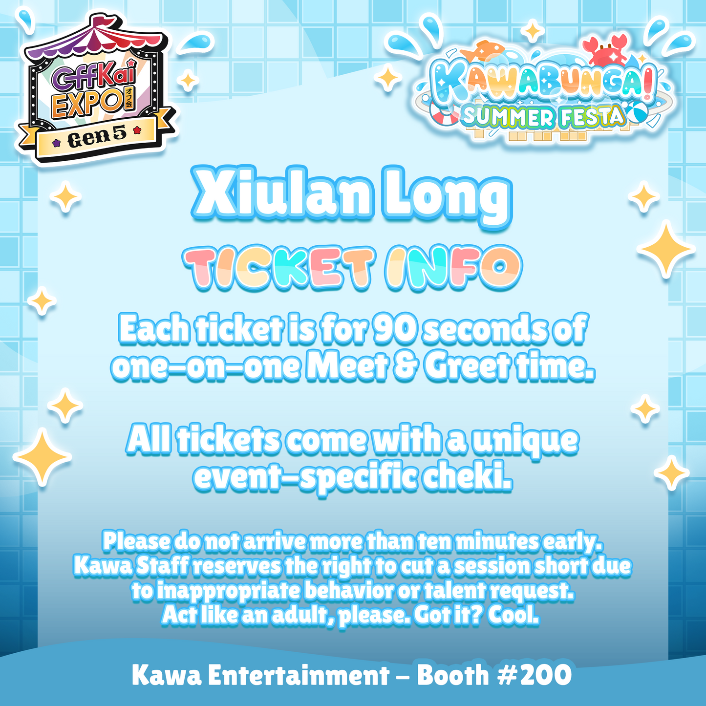 OffKai M&Gs : Xiulan Long Meet & Greet