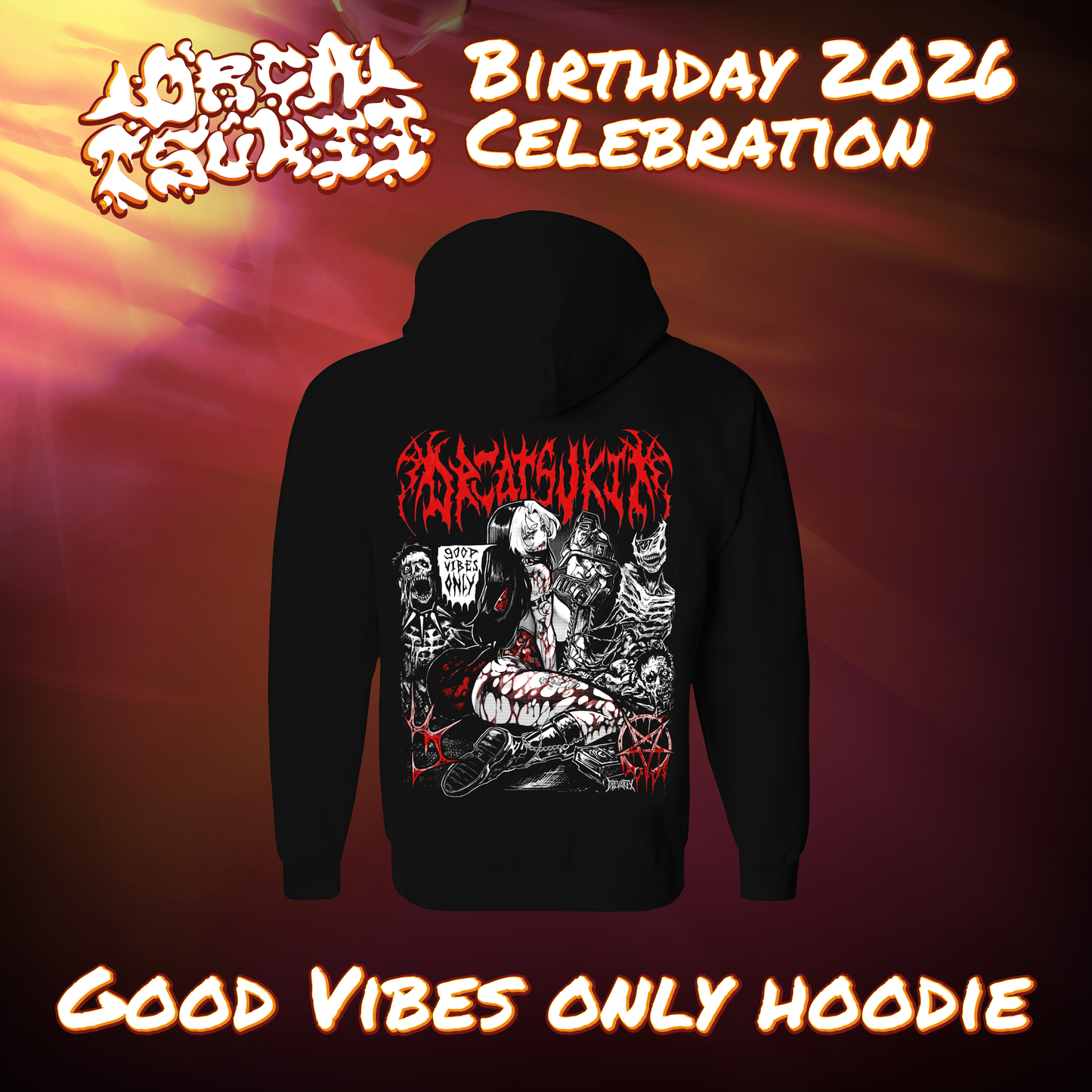 OrcaTsukii : Good Vibes Only Hoodie