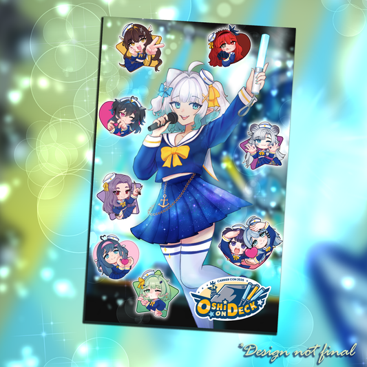 Oshi on Deck : Poster Print