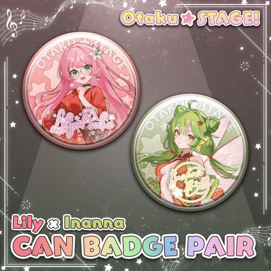 Otaku Stage : Lily & Inanna Can Badge Set
