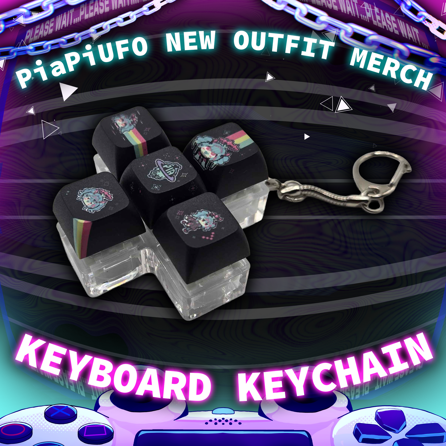 PiaPi UFO : Keyboard Keychain