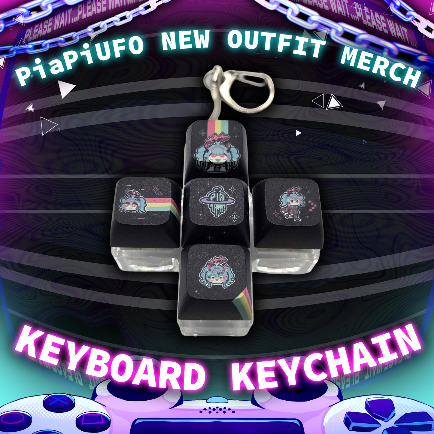 PiaPi UFO : Keyboard Keychain