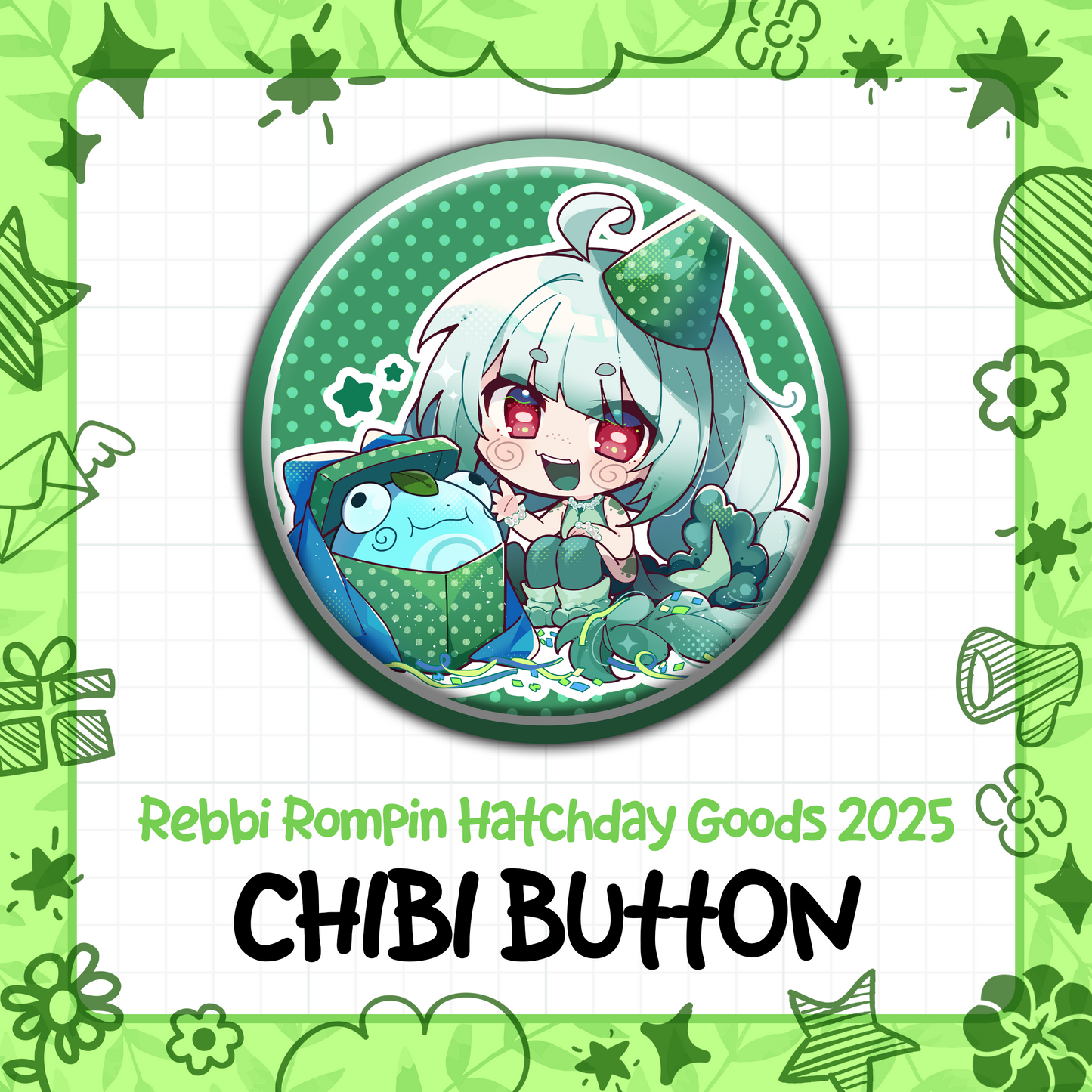 Rebbi Rompin : HatchDay Chibi Button