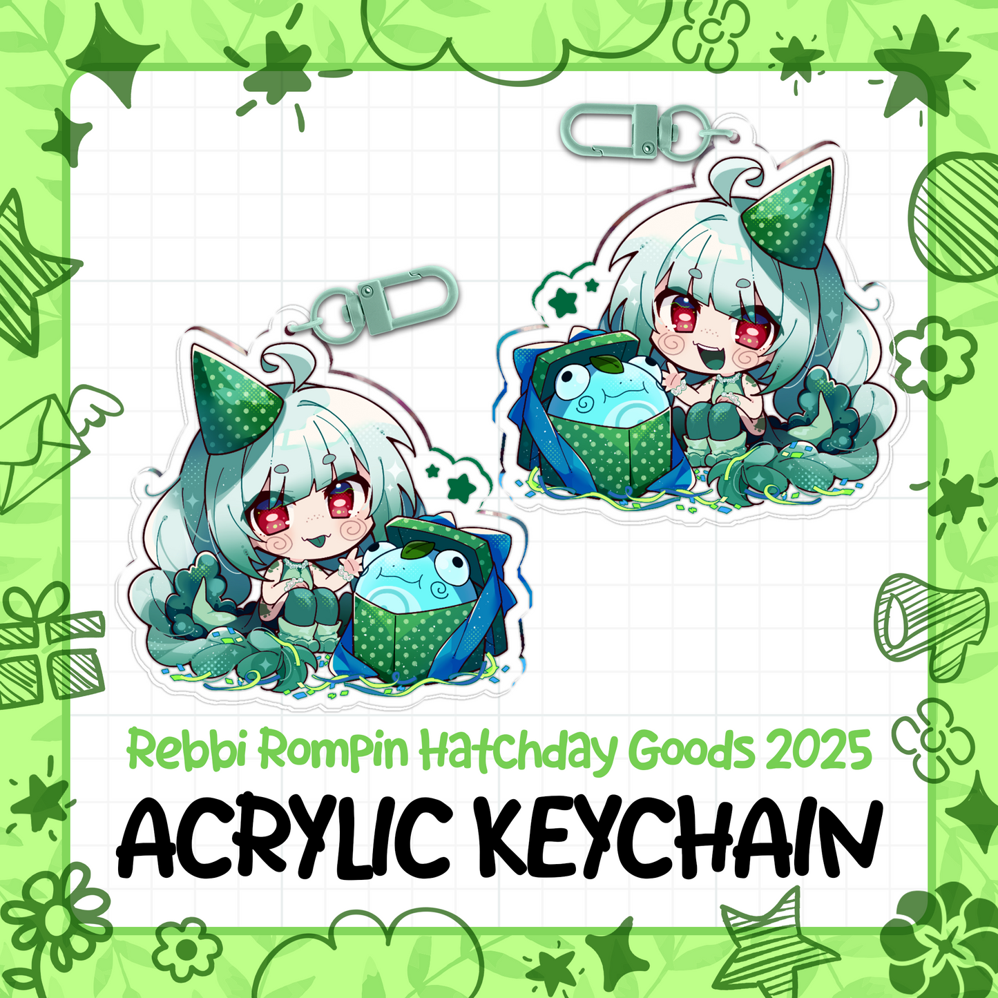 Rebbi Rompin : HatchDay Acrylic Keychain