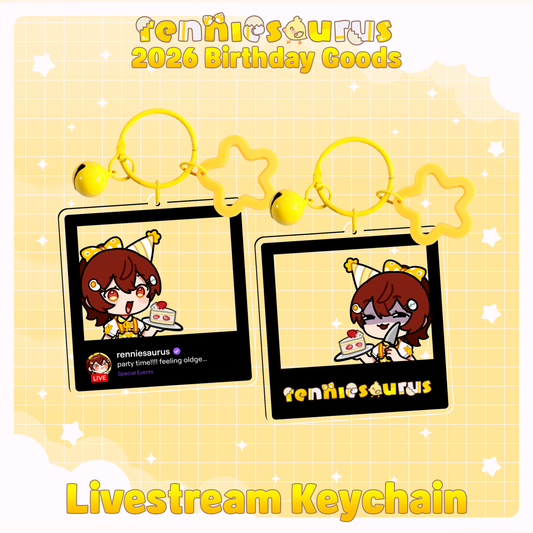 Renniesaurus : Livestream Acrylic Keychain