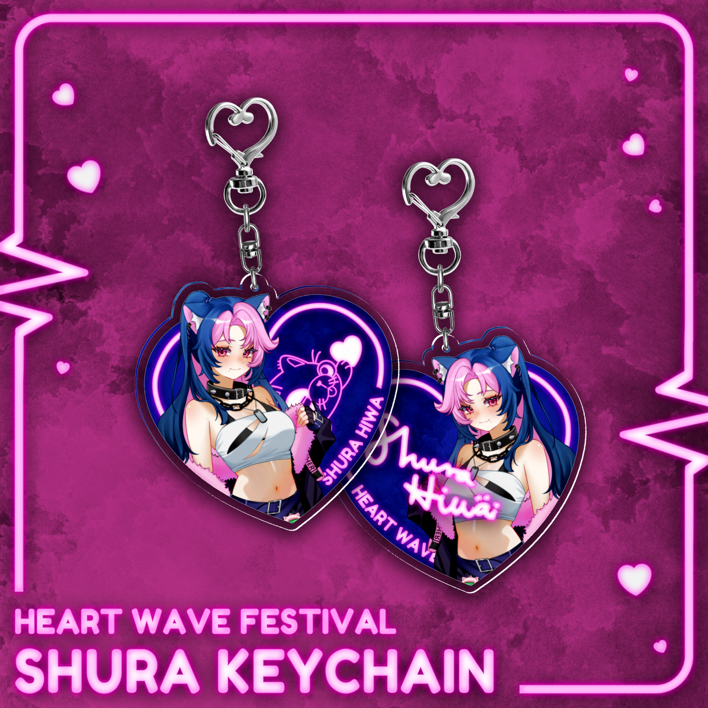 Shura Hiwa : HeartWAVE Keychain