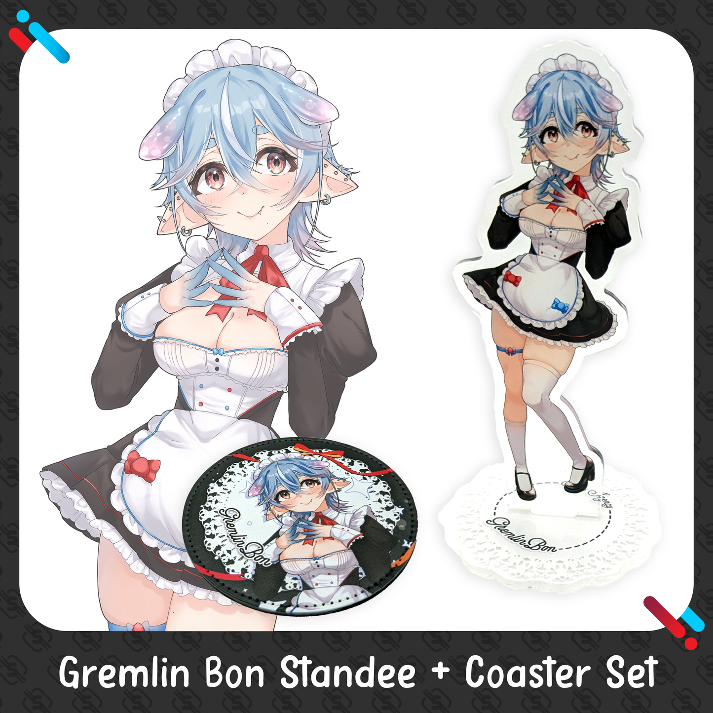 Socks Agency : LIMITED Maid Standee & Coaster Combos