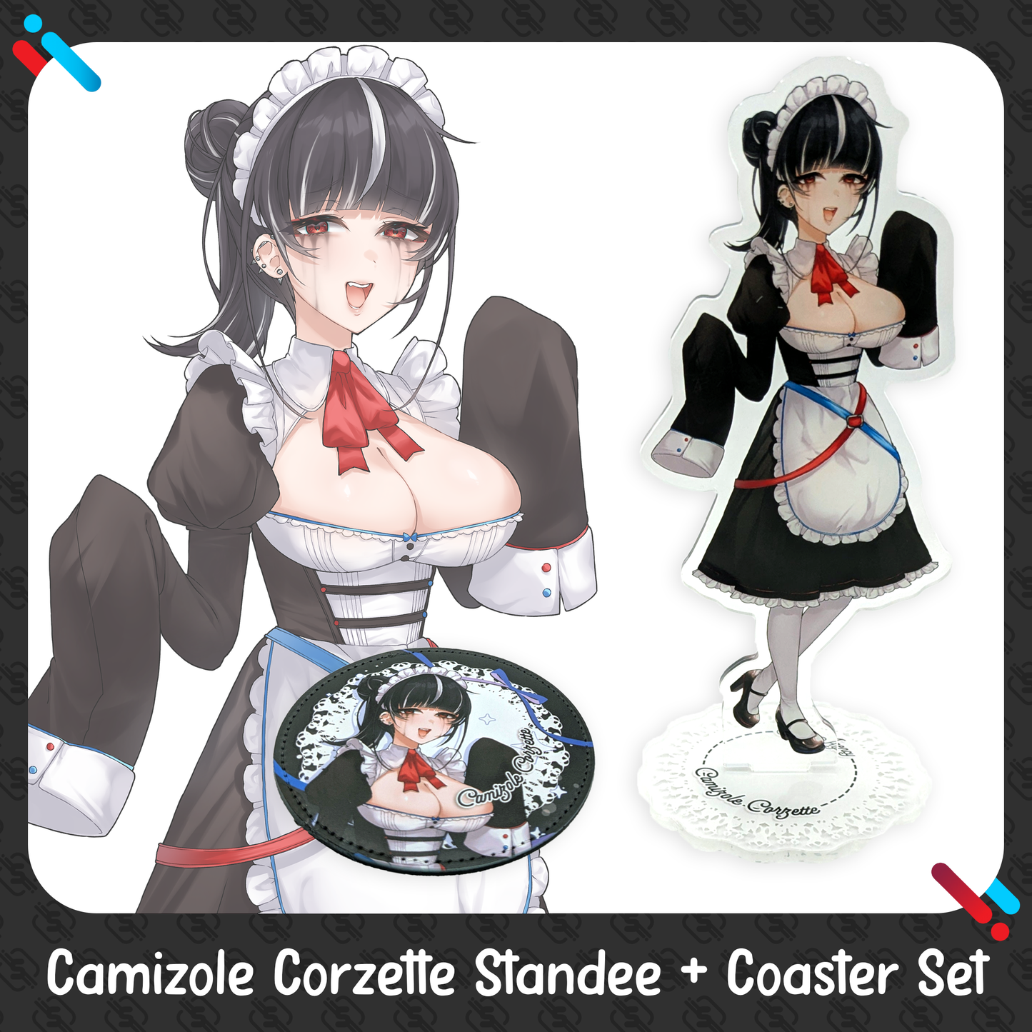 Socks Agency : LIMITED Maid Standee & Coaster Combos