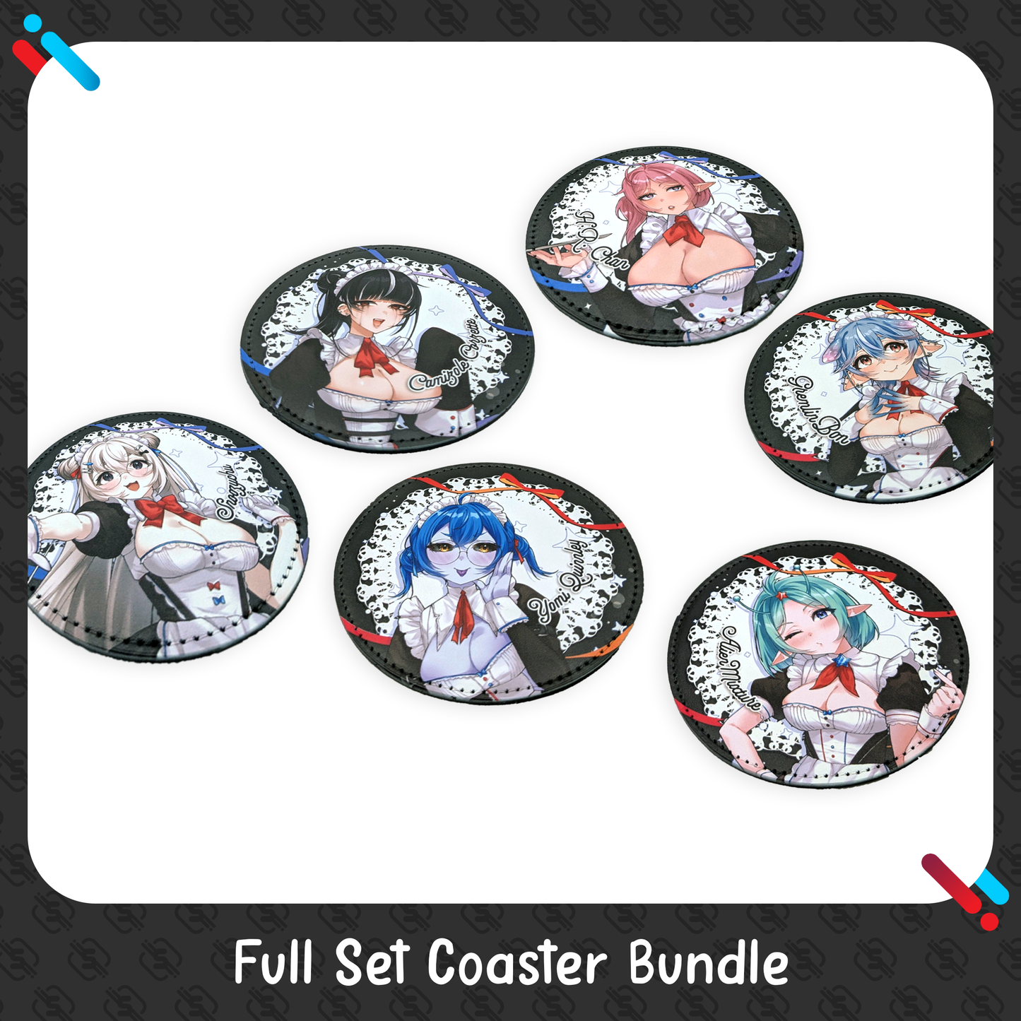 Socks Agency : LIMITED Maid Standee & Coaster Combos