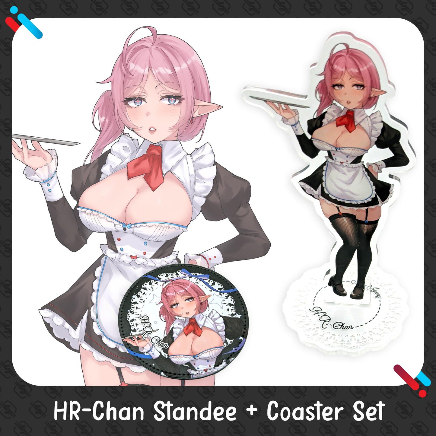 Socks Agency : LIMITED Maid Standee & Coaster Combos