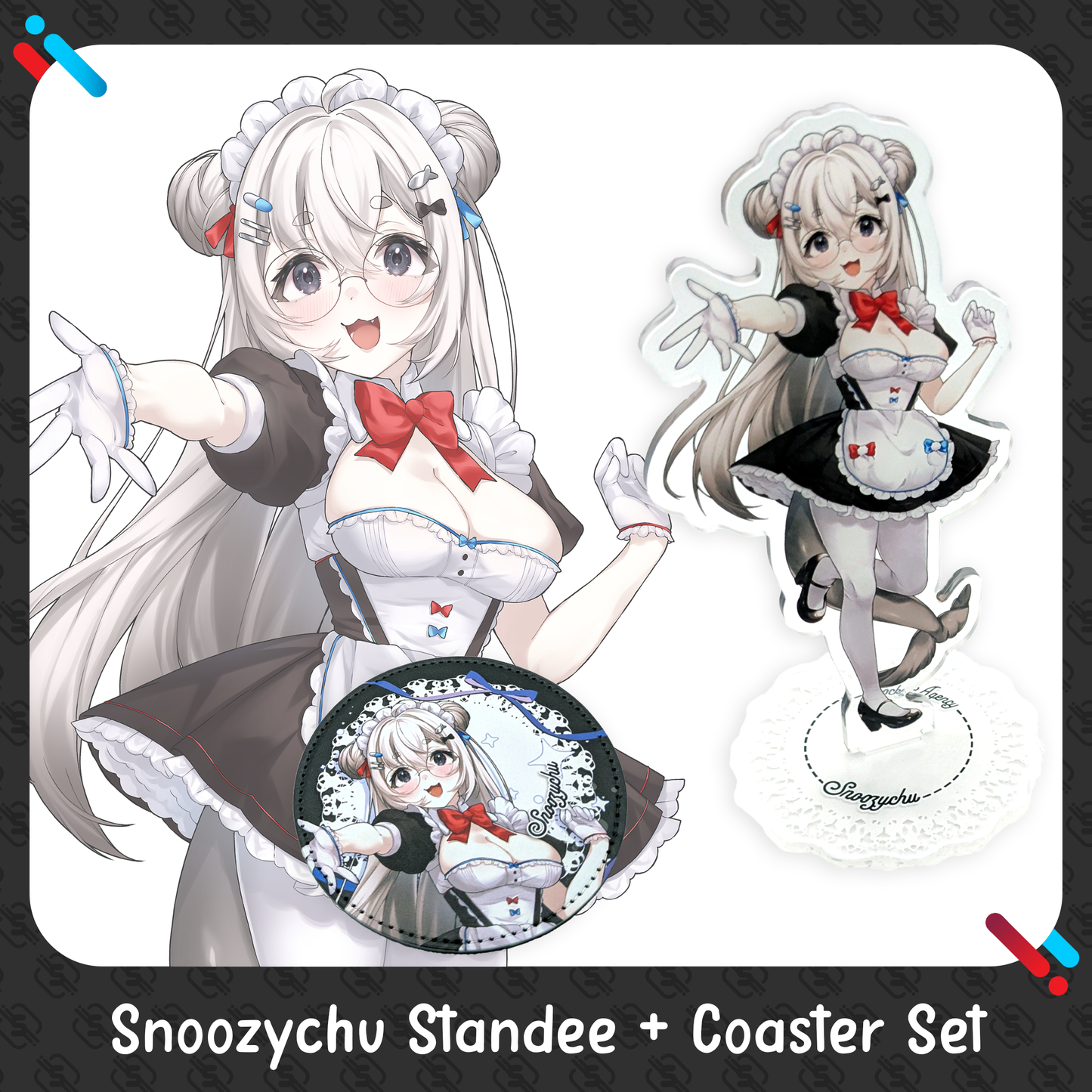 Socks Agency : LIMITED Maid Standee & Coaster Combos